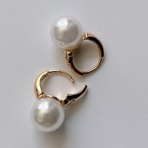 $15 Big #Pearl #Earrings Chic #White Tarnish, Nickel Lead free. High grade